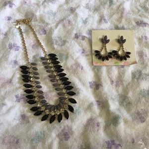 Necklace and earrings